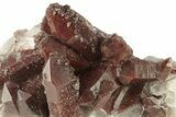 Natural, Red Quartz Crystal Cluster - Morocco #271788-1